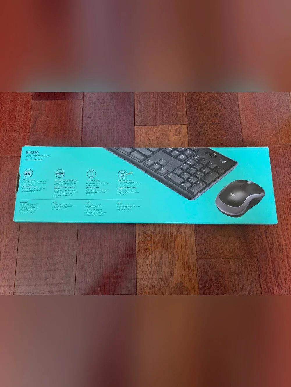 Logitech Black Wireless Keyboard and Mouse Combo **NEW